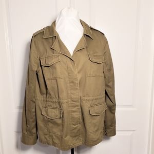 B.L.U  pepper blazer olive green.